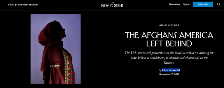Eliza Griswold The New Yorker